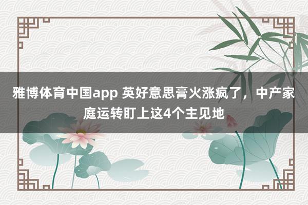 雅博体育中国app 英好意思膏火涨疯了，中产家庭运转盯上这4个主见地