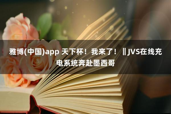 雅博(中国)app 天下杯！我来了！‖JVS在线充电系统奔赴墨西哥