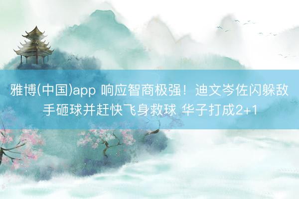 雅博(中国)app 响应智商极强！迪文岑佐闪躲敌手砸球并赶快飞身救球 华子打成2+1